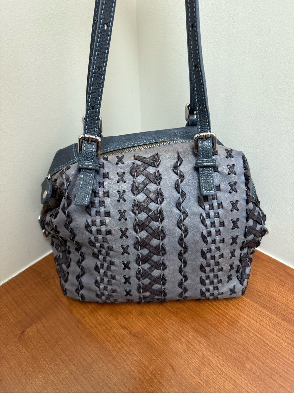 GABS Gray Signature Crossbody with Brown Strap - Picture 2 of 10